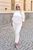 Жіночий костюм двійка светр та штани білий р.46/48 443913 443913 фото