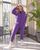 Жіночий прогулянковий костюм колір фіолетовий р.48/50 449292 449292 фото