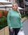 Жіночий светр колір бірюзовий р.58/60 444701 444701 фото
