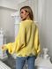 Жіночий светр з дірками жовтого кольору 407251 407251 фото 2