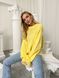 Жіночий светр з дірками жовтого кольору 407251 407251 фото 8