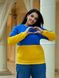 Жіночий теплий жовто-блакитний світшот UKRAINE 385888 385888 фото 4