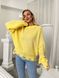 Жіночий светр з дірками жовтого кольору 407251 407251 фото 5