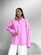 Жіночий светр із блискавкою із жаккардової в'язки колір рожевий р.42/46 441553 441553 фото 4