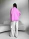 Жіночий светр із блискавкою із жаккардової в'язки колір рожевий р.42/46 441553 441553 фото 5