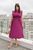 Жіноча сукня із софту міді колір фуксія р.42/44 456295 456295 фото