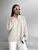 Жіночий светр із блискавкою із жаккардової в'язки колір світло бежевий р.42/46 441549 441549 фото