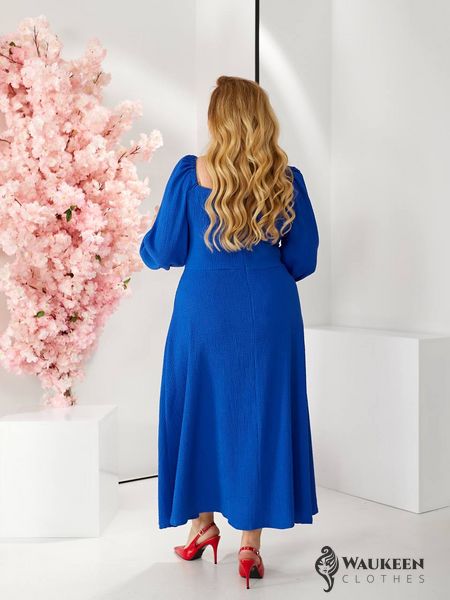 Жіноча вільна сукня колір синій р.48/50 455111 455111 фото