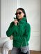 Жіночий светр з V-подібним коміром та блискавкою колір зелений р.42/46 445973 445973 фото 3