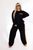 Жіночий спортивний костюм колір чорний з помаранчевим р.50/54 450799 450799 фото