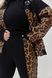 Жіночий костюм прогулянковий колір чорний принт леопард р.56/58 448870 448870 фото 2