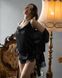 Женский пижамный костюм тройка цвет черный р.S 449688 449688 фото 2