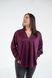 Жіноча сорочка із шовку армані колір бордо р.50/54 446022 446022 фото 3
