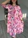 Жіноча вільна сукня з воланами колір рожевий р.54/56 433287 433288 фото 2