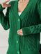 Жіночий кардиган з косами на гудзиках колір зелений р.42/46 433269 433269 фото 1