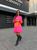 Жіноча сукня туніка колір рожевий р.42/48 453098 453098 фото