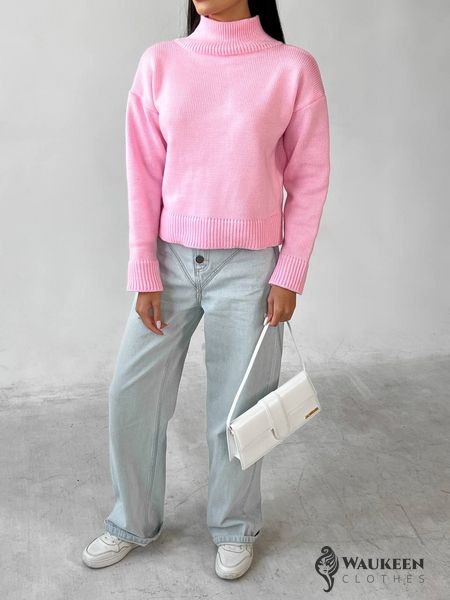 Жіночий яскравий светр колір рожевий р.42/46 443574 443574 фото