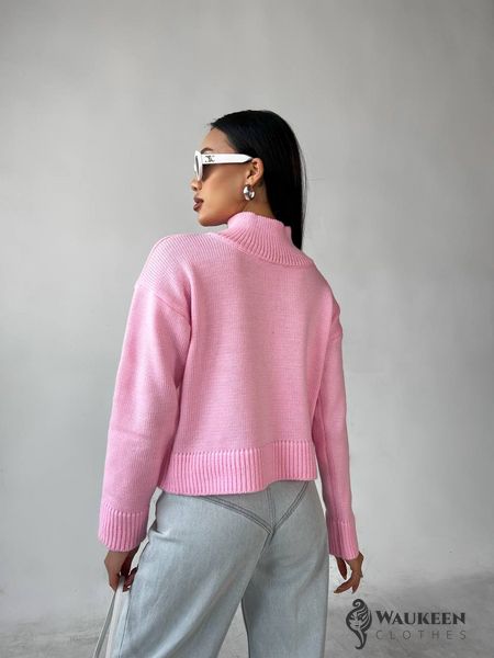 Жіночий яскравий светр колір рожевий р.42/46 443574 443574 фото
