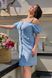 Жіноча сукня на ґудзиках колір блакитний р.48/50 433566 433566 фото 3