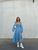 Женское платье из муслина цвет голубой р.42/44 449193 449193 фото