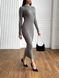 Жіноча максі сукня дрібної в'язки колір сірий р.42/46 446047 446047 фото 4