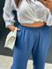Жіночі штани лляні колір джинс р.54/56 459344 459344 фото 5