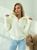 Жіночий светр із блискавкою на горловині молочного кольору р.42/46 391543 391543 фото