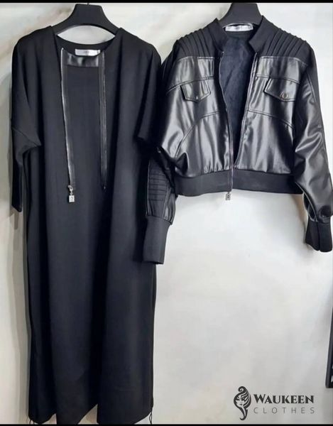 Жіночий костюм сукня та куртка колір чорний р.46/48 449975 449975 фото