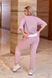 Жіночий трикотажний костюм рожевого кольору р.48/50 358055 358055 фото 2