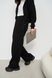 Жіночий костюм двійка з брюками палаццо колір чорний р.XL 449556 449556 фото 6