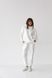 Жіночий костюм худі+джогери колір білий р.S 454291 454291 фото 4