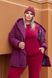Жіночий прогулянковий костюм з курткою колір бордовий р.50/52 446648 446648 фото 2
