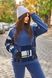 Жіночий теплий спортивний костюм двійка колір джинсовий р.50/52 445471 445471 фото 1