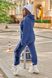 Жіночий теплий спортивний костюм двійка колір джинсовий р.50/52 445471 445471 фото 3