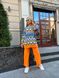 В'язаний жіночий костюм колір помаранчевий р.42/48 446515 446515 фото 1