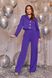 Жіночий костюм брюки та жакет колір фіолетовий р.42 447385 447385 фото 1