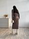 Жіноче максі плаття з рибани на флісі колір коричневий р.42/44 446054 446054 фото 6
