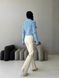 Жіночий светр із текстурним візерунком колір блакитний р.42/46 441954 441954 фото 4
