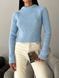 Жіночий светр із текстурним візерунком колір блакитний р.42/46 441954 441954 фото 1