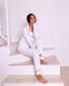 Женская пижама велюр Jeny на пуговицах белого цвета р.M 379517 379517 фото 2