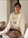 Жіноча піжама з махри колір молочний р.42/46 449018 449018 фото 5
