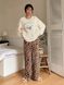 Жіноча піжама з махри колір молочний р.42/46 449018 449018 фото 2
