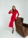 Жіноча сукня з відкритою спиною червоного кольору р.L 384884 384884 фото 7