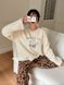 Жіноча піжама з махри колір молочний р.42/46 449018 449018 фото 3