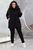 Жіночий костюм трійка з жилетом чорного кольору 386041 386041 фото