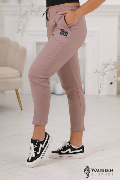 Жіночі штани-джегінси колір бежевий р.50/52 441987 441987 фото