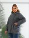 Жіноча демісезонна куртка колір графіт р.48/50 440492 440492 фото 6