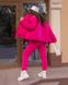 Жіночий теплий спортивний костюм рожевого кольору р.48/50 380770 380770 фото 3