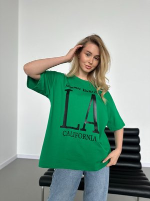 Женская базовая футболка цвет зеленый р.42/46 452938 452938 фото