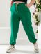 Жіночі спортивні штани двонитка зеленого кольору р.50 406181 406303 фото 2